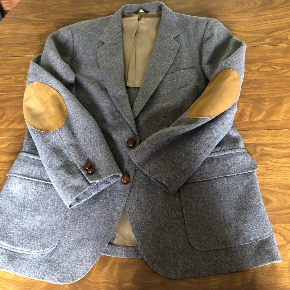 Vintage Carson Pirie Scott wool blazer SZ-42R EUC (large) with elbow patches!